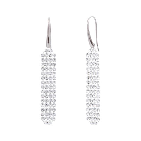 swarovski crystal long earrings